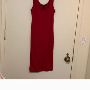 Forever 21 Red Sheath Midi Dress for Cocktail